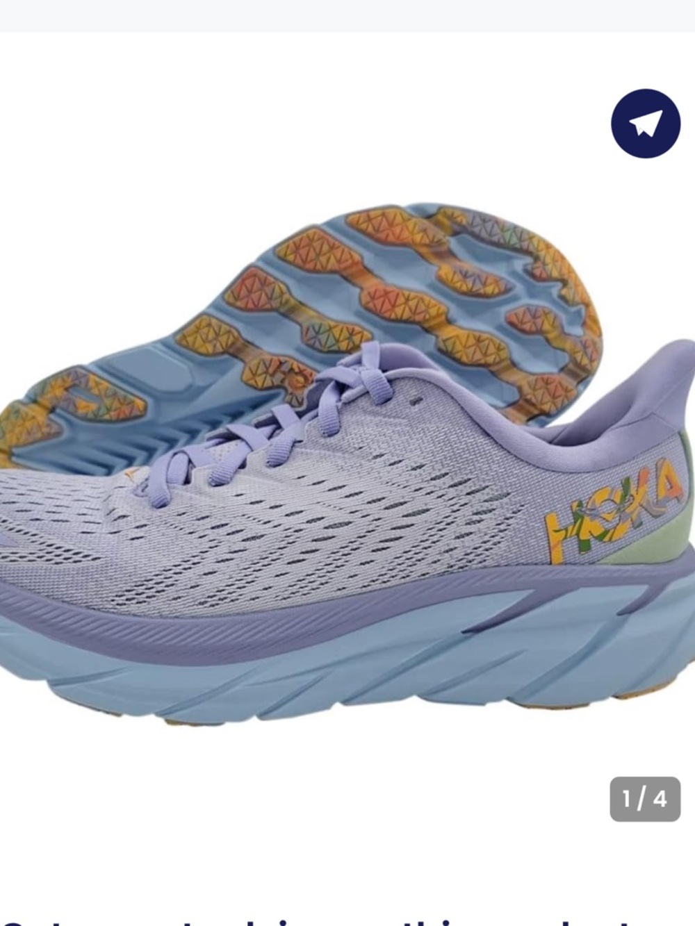 Hoka  women’s Clifton 8 Cushioned Running Shoes sz 8b